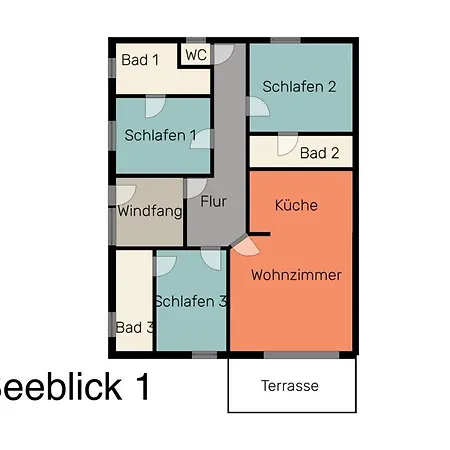 Apartmán Seeblick 1 Norddeich (Norden)